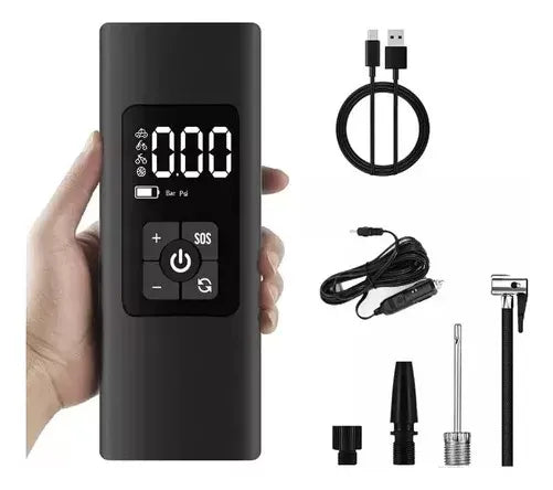 COMPRESOR INFLADOR DE AIRE RECARGABLE